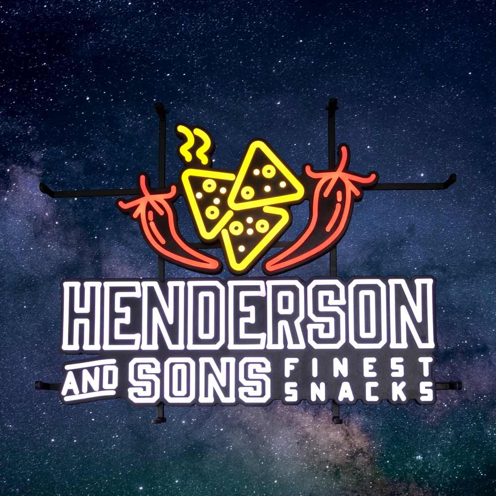 Henderson Sons Neon Sign LED Sign Chili Pepperoni Neon Wall Sign MBG Decoration