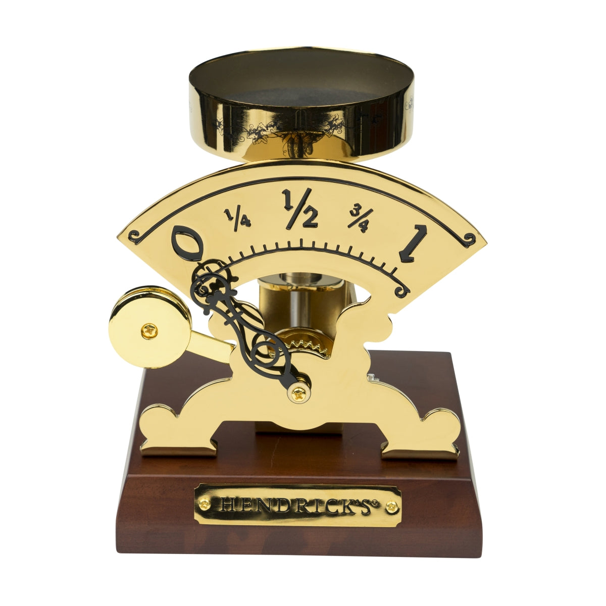 Hendricks Gin Glorifier Antique Scale Gold Bottle Stand Display Rare – View 2