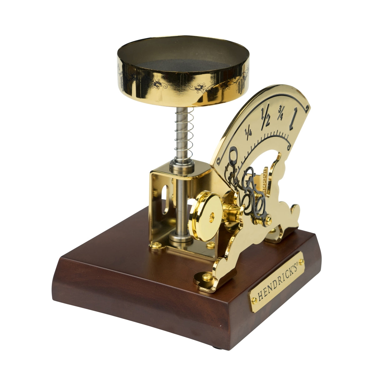 Hendricks Gin Glorifier Antique Scale Gold Bottle Stand Display Rare – View 3