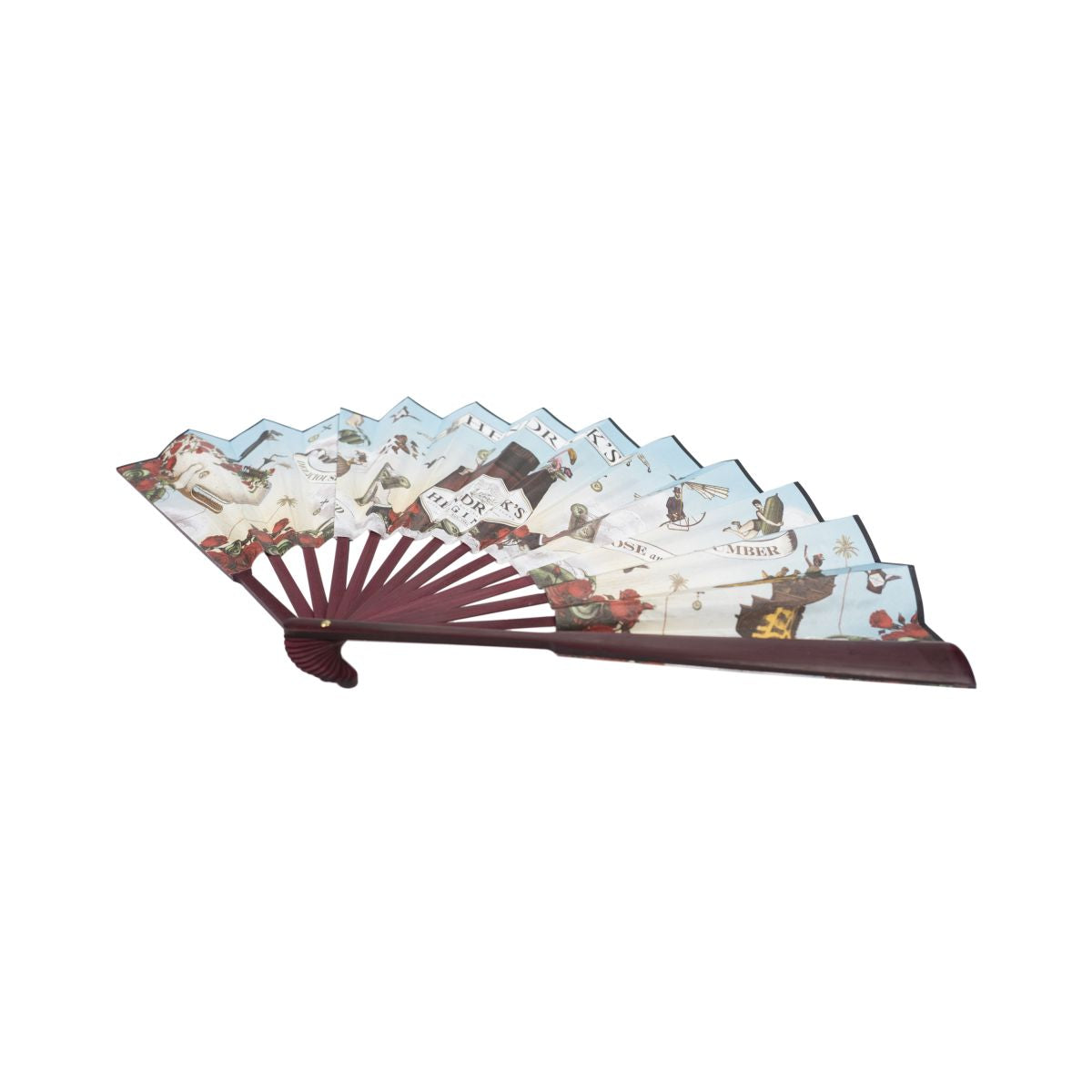 10x Hendricks Hand Fans Foldable Fans Colorful Wood Party Accessory Summer Cooling – View 3
