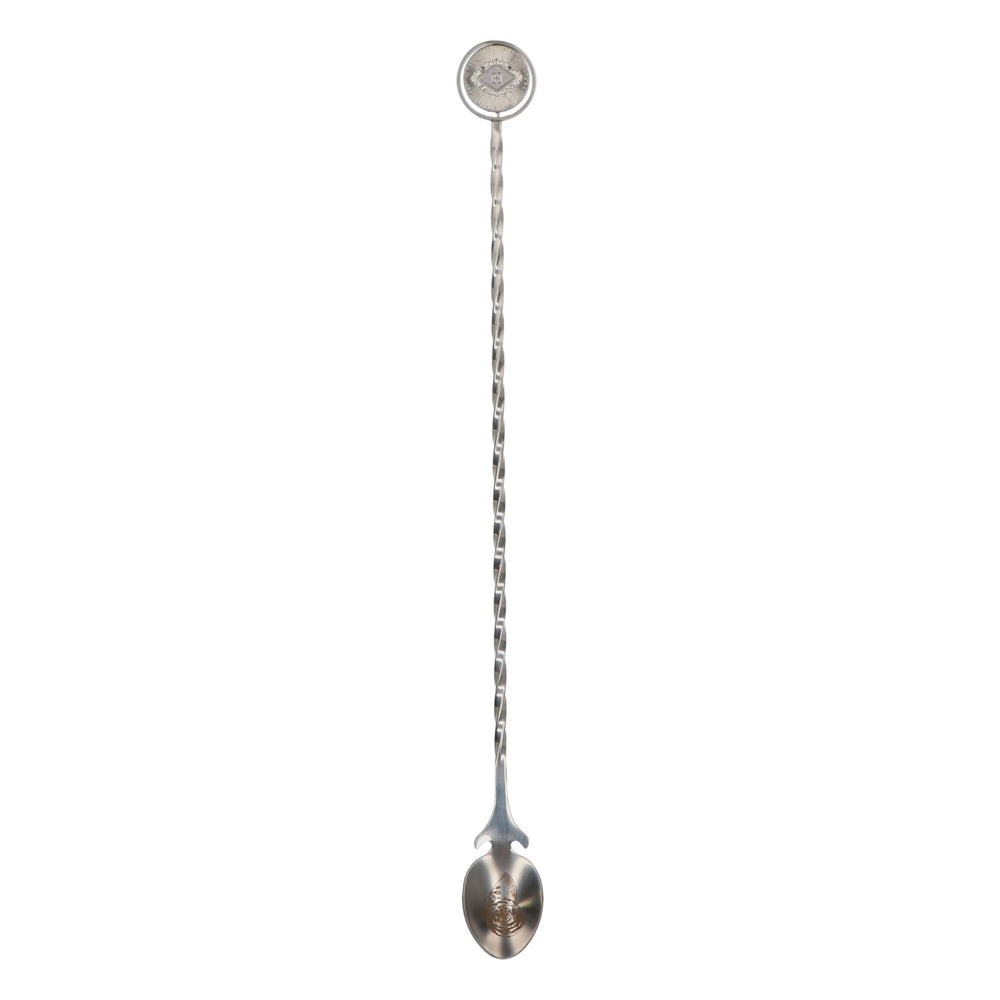 Hendricks Gin Stirrer Bar Spoon, New, Stainless Steel, Silver, Cocktail Spoon, Stirring Stick