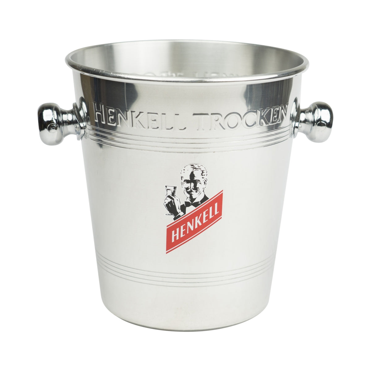 Henkel Sparkling Wine Cooler Metal Retro Bottle Ice Cube Box Container