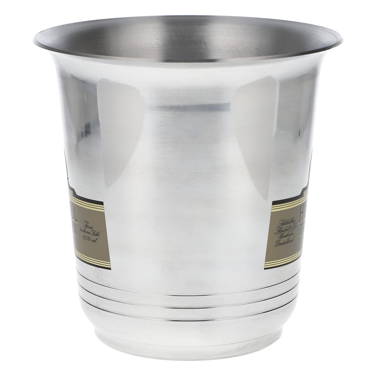 Henkell Champagne Bottle Cooler Ice Bucket Metal Silver – View 3