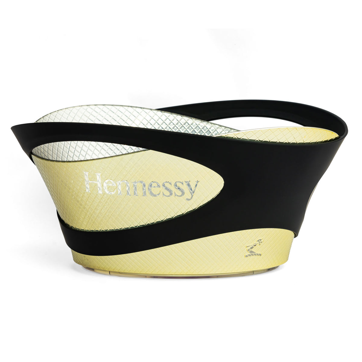 Hennessy Whiskey LED Rechargeable Cooler Ice Cube Box Bottle Cooler Gold/Black Large – View 2