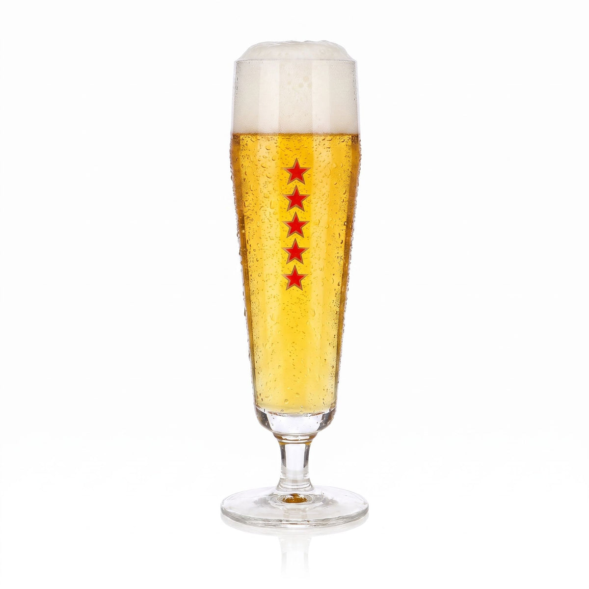 Hensen Beer Glass, 0.25 L, Pilsner Tulip-Shaped, Star Logo