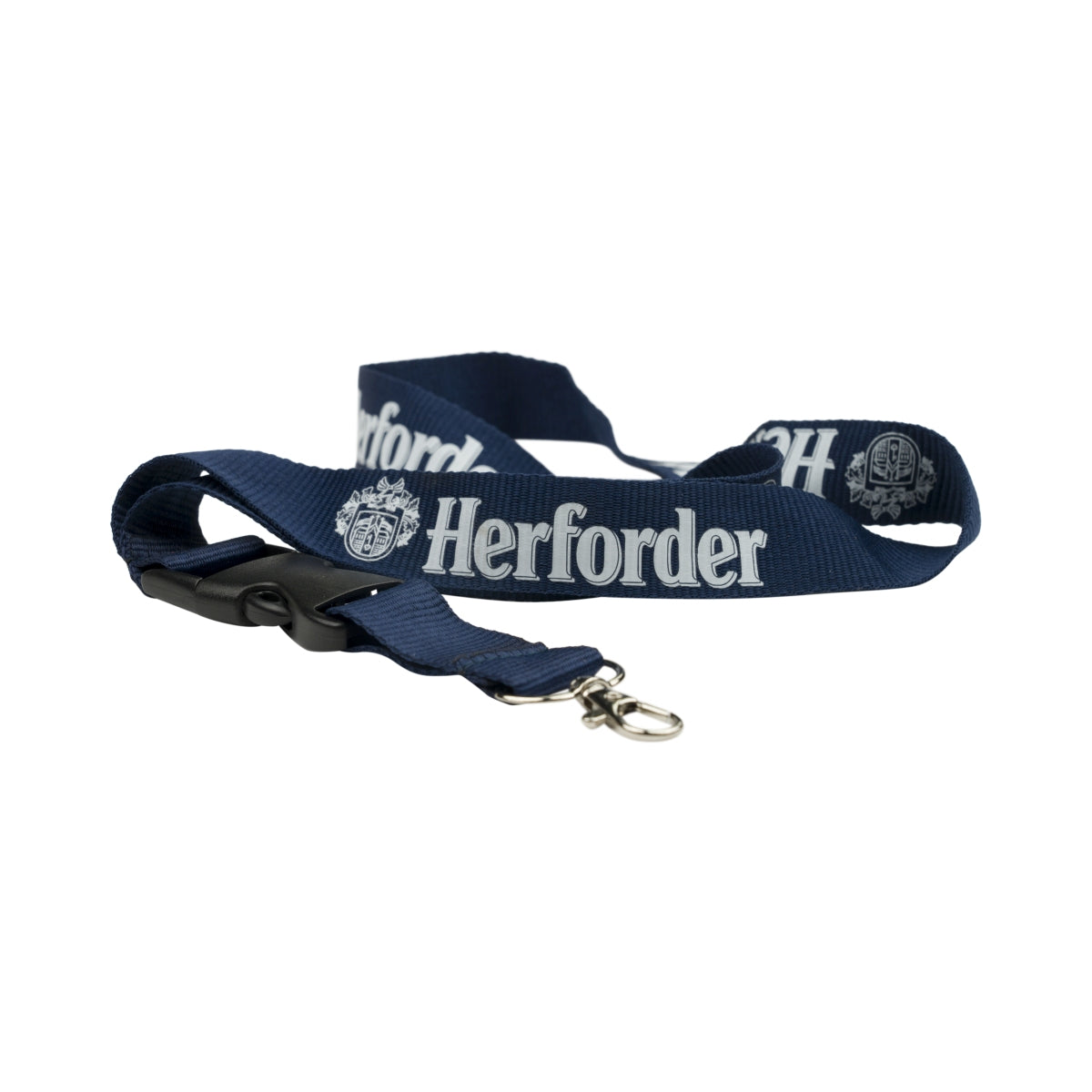 Herforder beer lanyard key ring holder carabiner blue fan merchandise