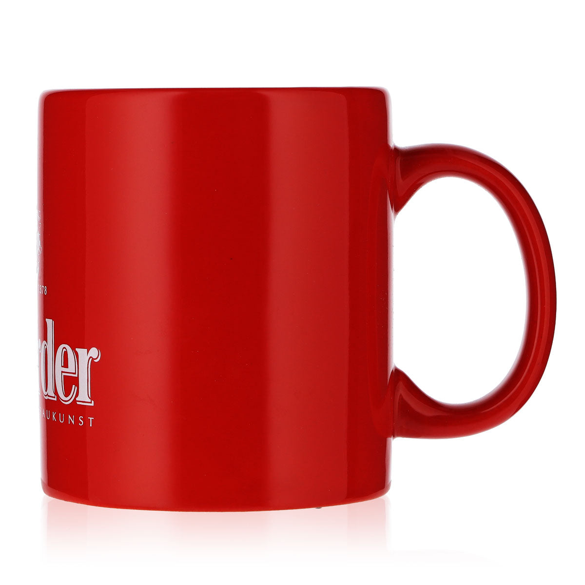 Herforder Brewery Beer Porcelain Coffee Mug Beer Punch Red – View 4