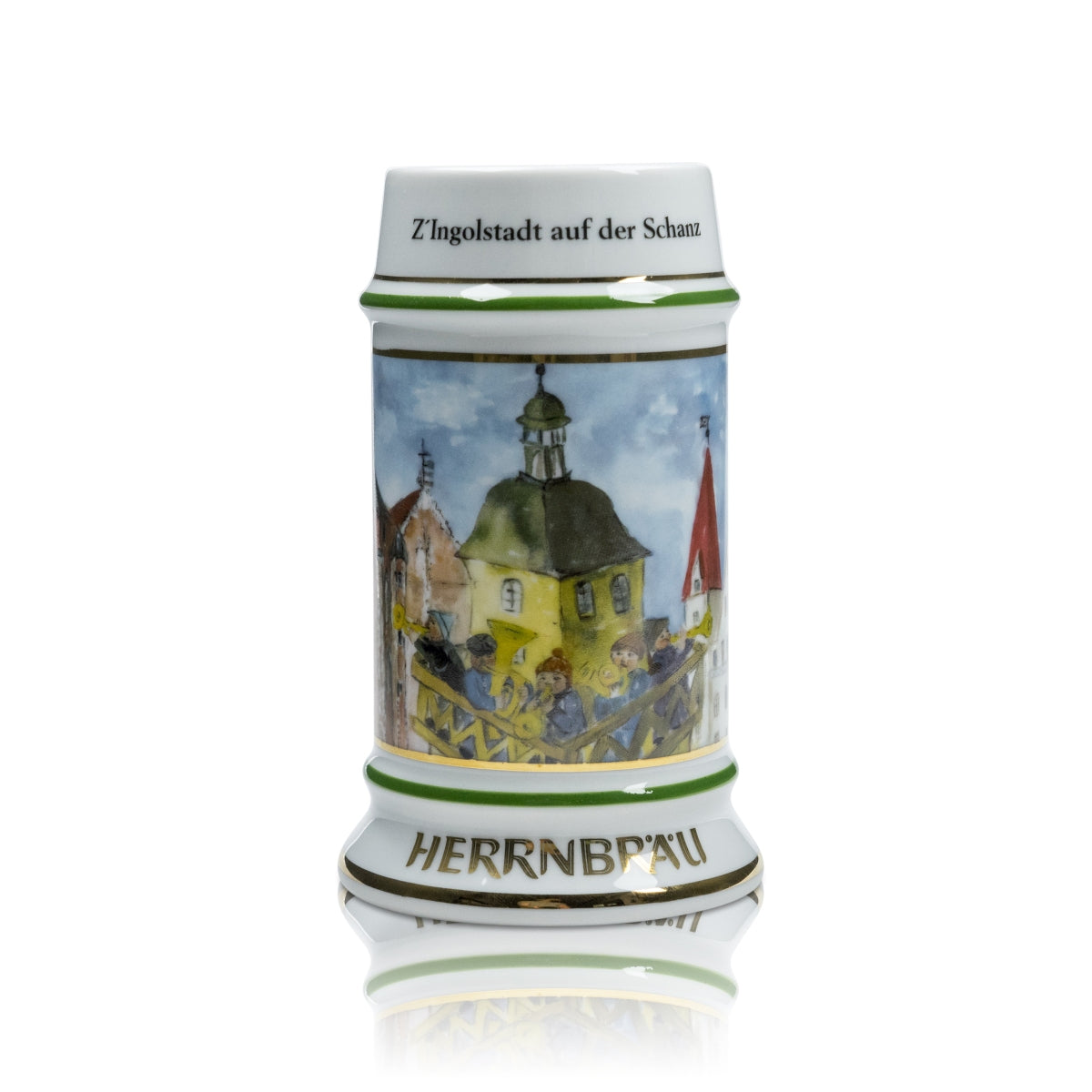 Herrnbräu collector's glass 0.5 l mug Spangenberger Margit 1999 Bavaria Rare