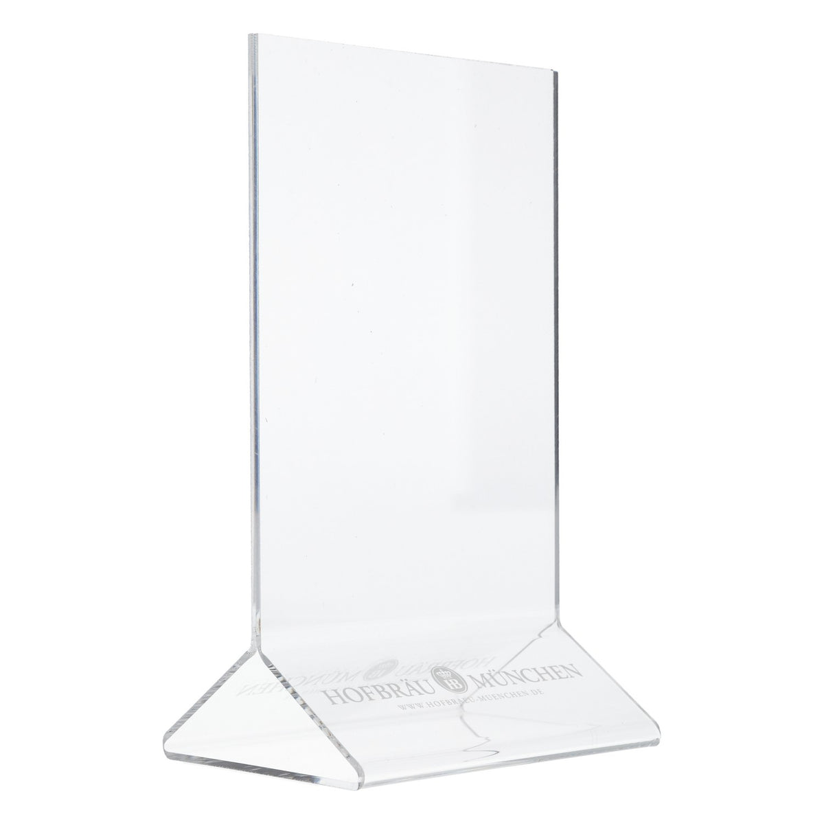 Hofbräu Beer Munich Acrylic Place Card Holder Table Display Stand