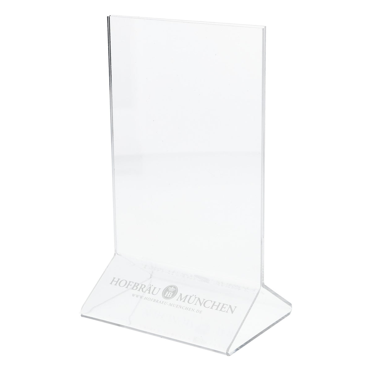 Hofbräu Beer Munich Acrylic Place Card Holder Table Display Stand – View 3