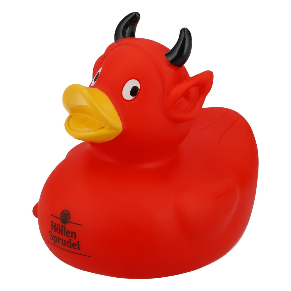 Devil's Bubble Devil Rubber Duck Bath Duck Squeaky Duck Red Horns Trident