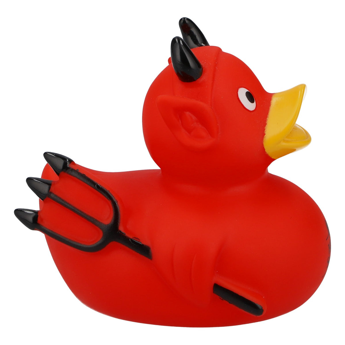 Devil's Bubble Devil Rubber Duck Bath Duck Squeaky Duck Red Horns Trident – View 3