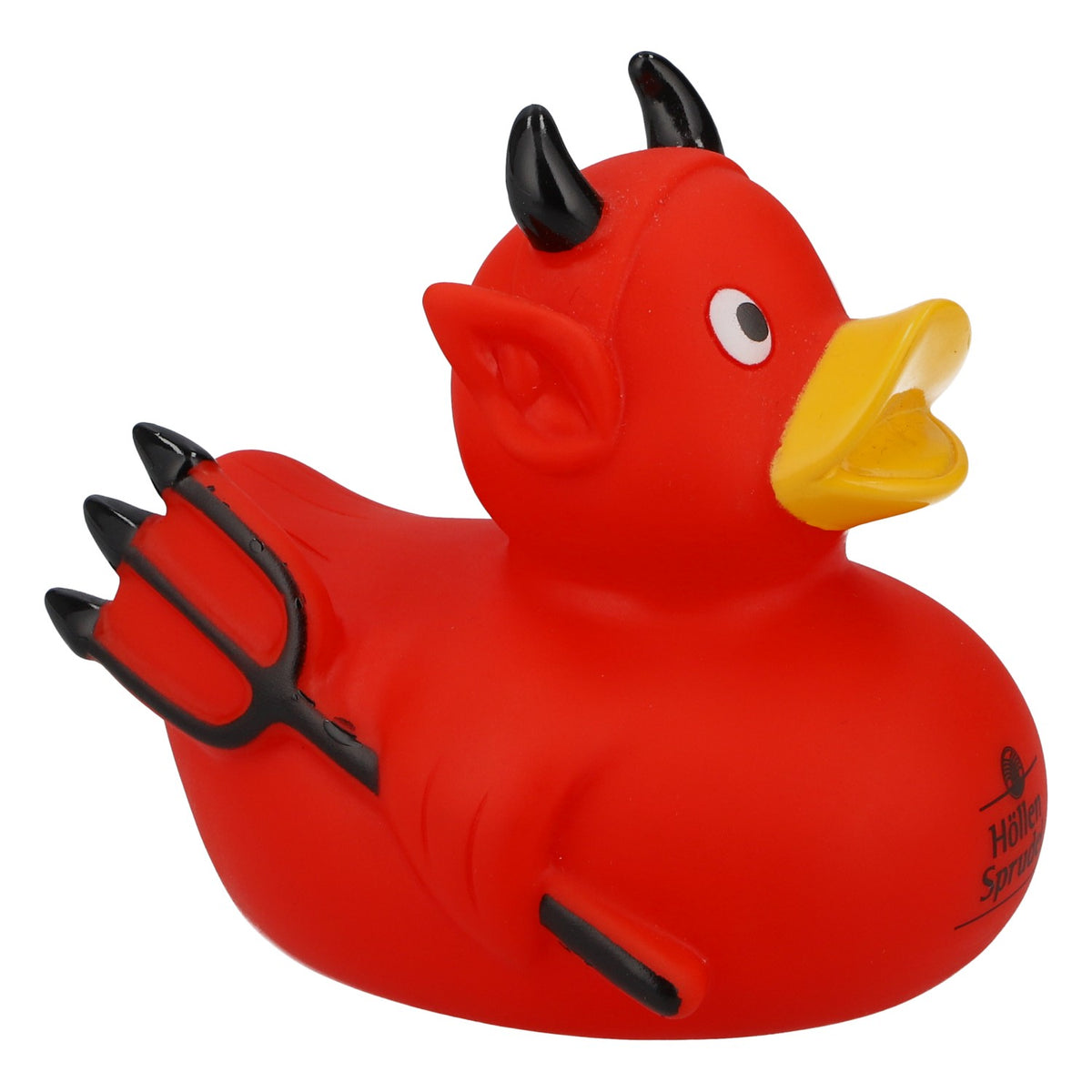 Devil's Bubble Devil Rubber Duck Bath Duck Squeaky Duck Red Horns Trident – View 4