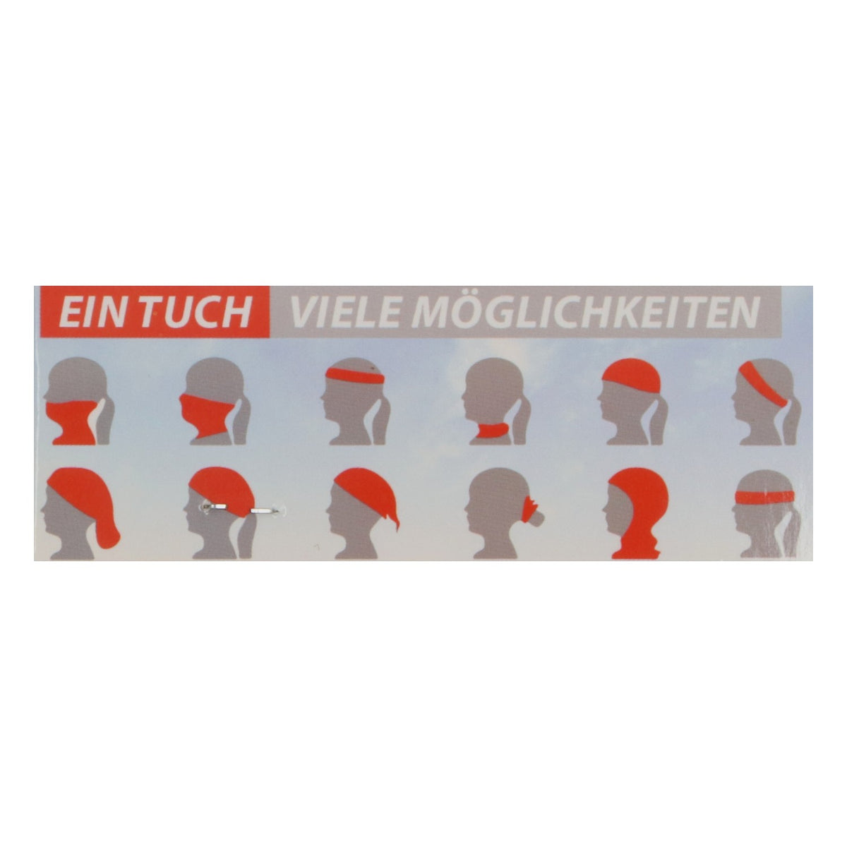 Höllensprudel Multifunctional Scarf Devil&Angel Red Tube Scarf Headband – View 4