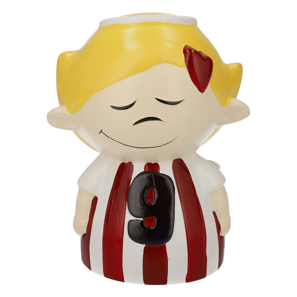 Hell's Bubble Water Piggy Bank, Angel, White/Yellow, Ceramic
