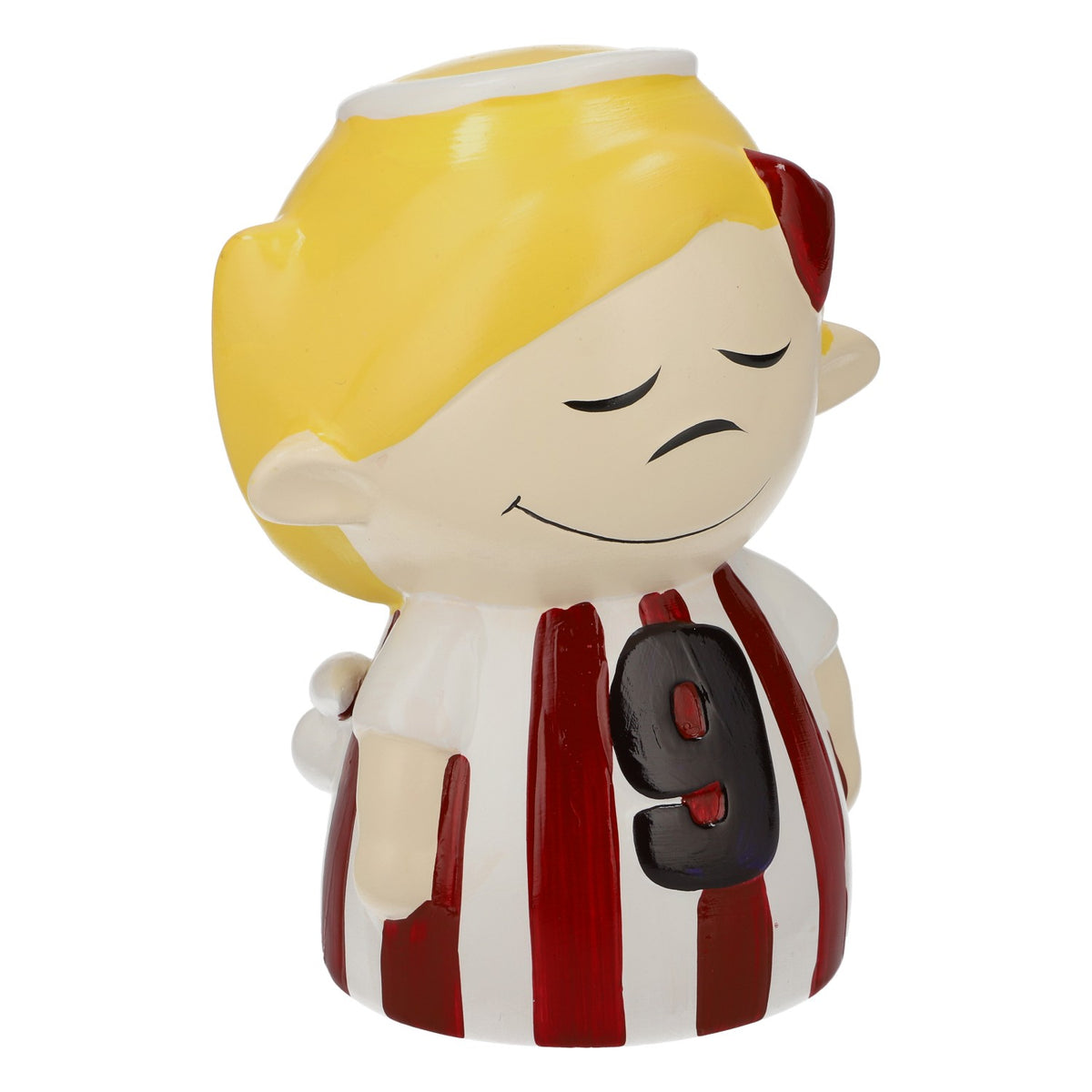Hell's Bubble Water Piggy Bank, Angel, White/Yellow, Ceramic – View 2