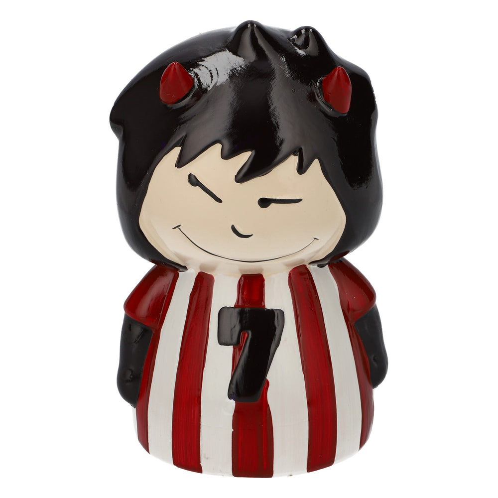 Devil's Bubble Water Piggy Bank, Black and White Ceramic