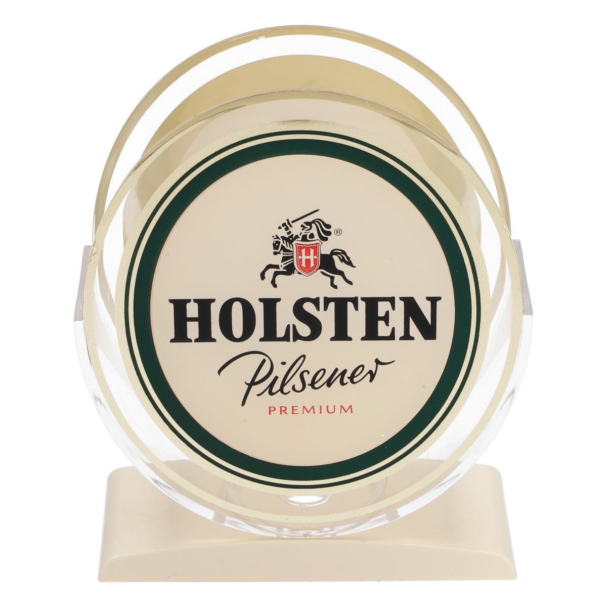 Holsten Pilsener acrylic beer coaster stand for approx. 30 beer coasters, 1990s – View 2