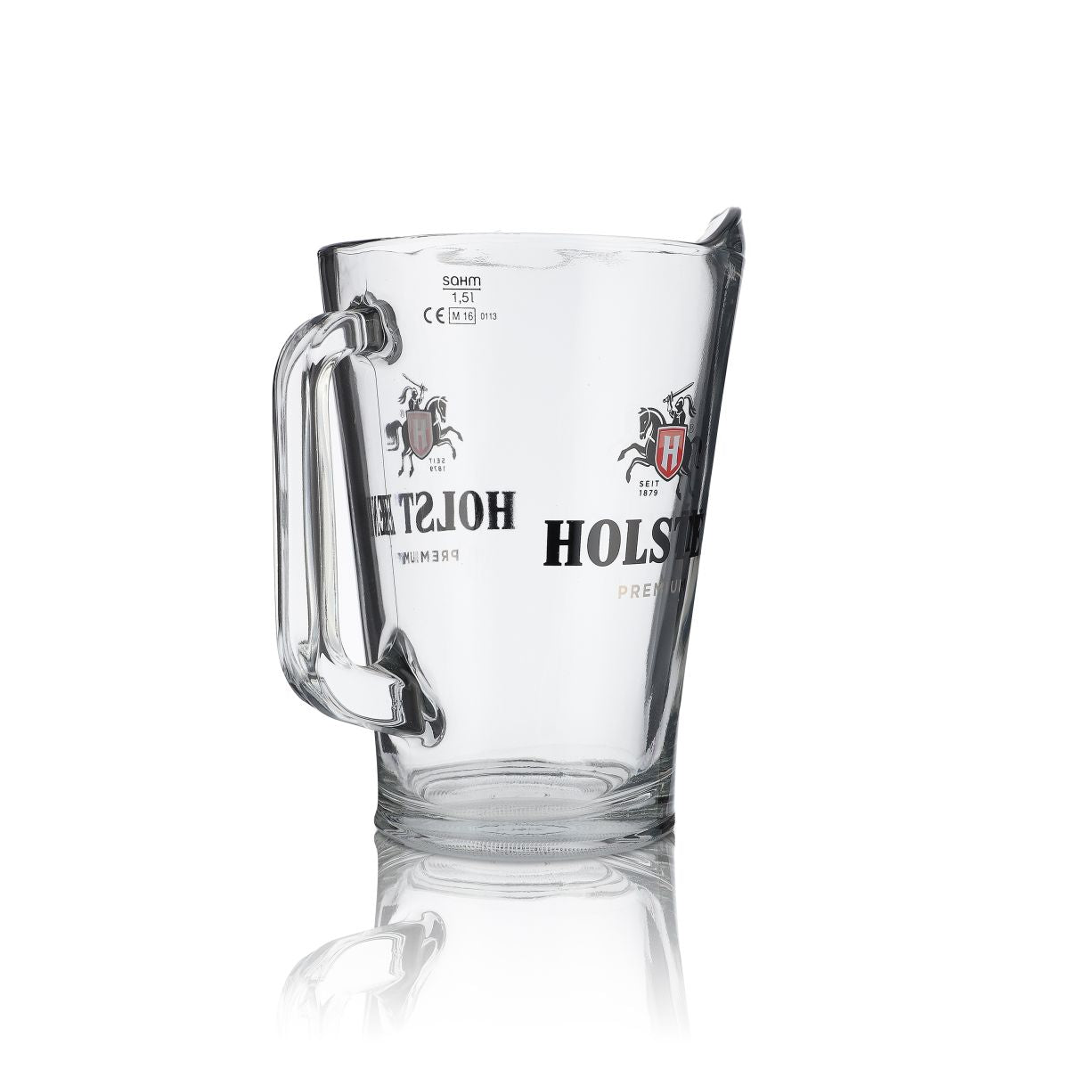 Holsten Pilsener Pitcher 1.5L Glass Carafe Beer Jug Beer Mug Bar Pub Restaurant – View 2