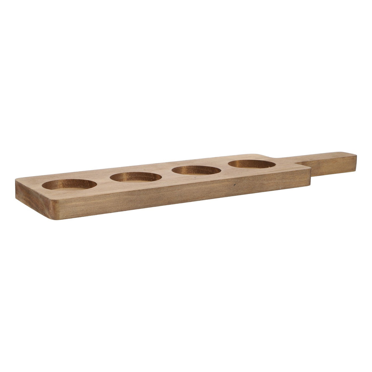 Wooden tray for 4 glasses Real wood board Tasting tray Shot meter – View 2