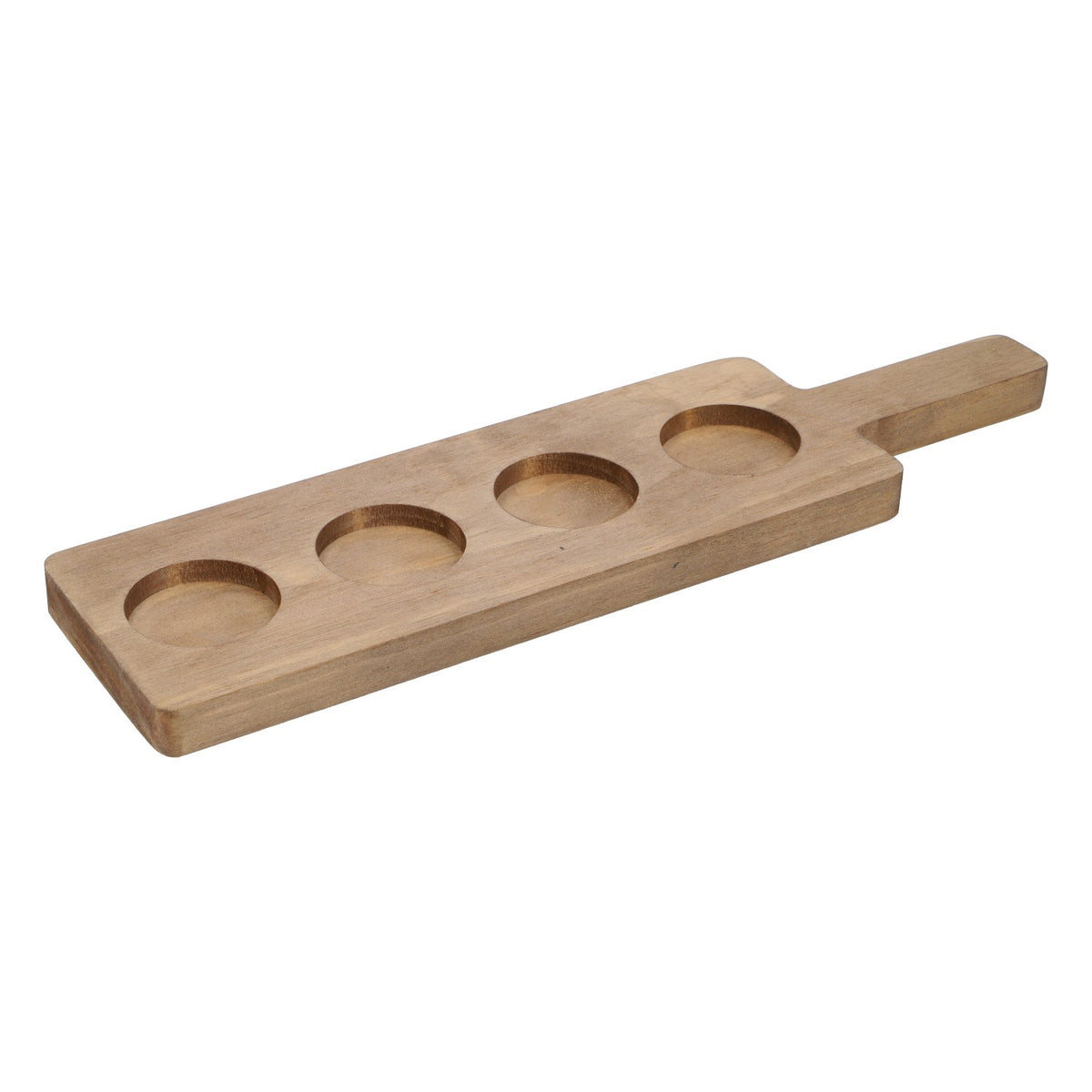 Wooden tray for 4 glasses Real wood board Tasting tray Shot meter – View 3