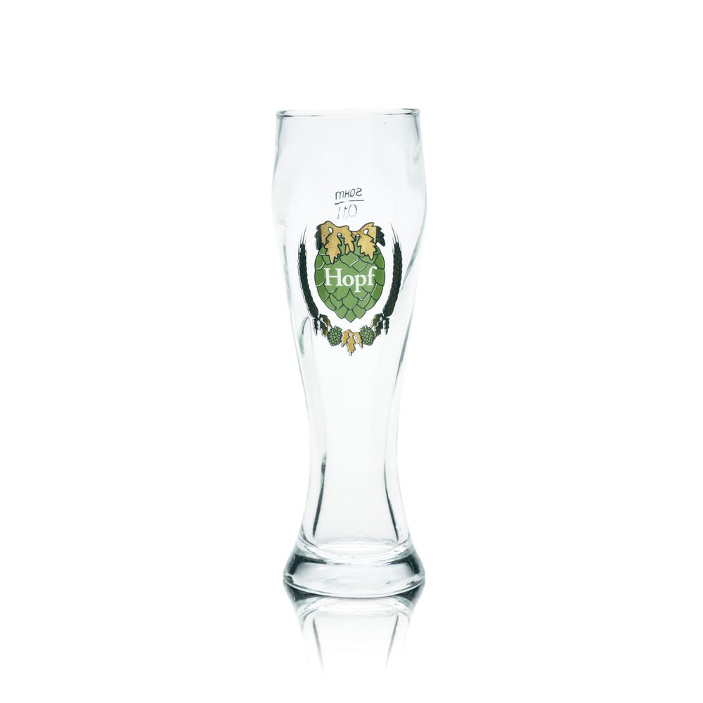 Hopf wheat beer glass 0,1l Mini Hefeweizen glasses gift lover glasses