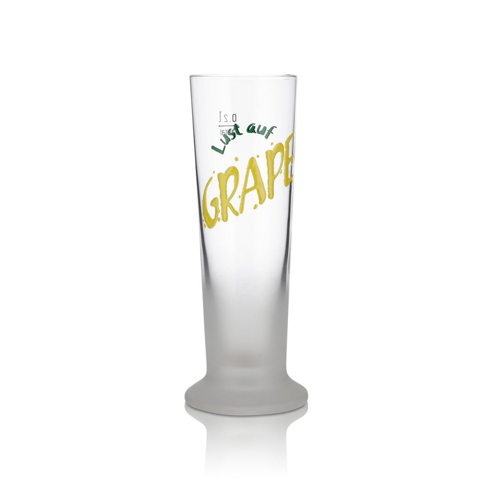 Höpfner Grape glass 0.2l goblet glass beer bar Satin brewery Karlsruhe Gastro