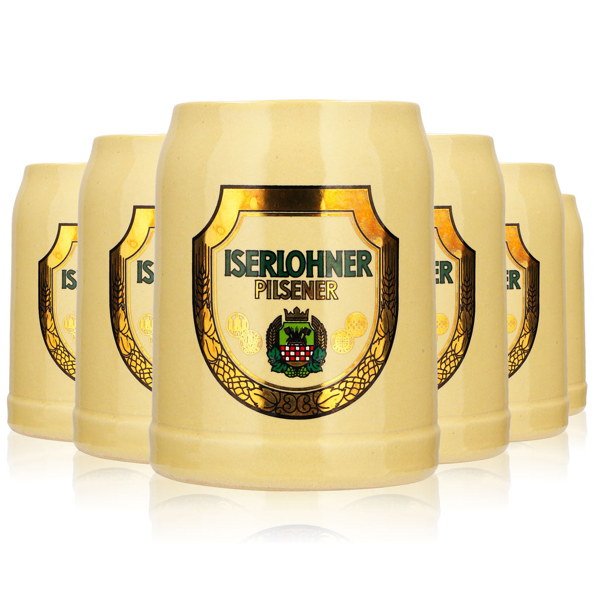 Iserlohn Pilsner beer glass Beer glasses Collector's item 0.5 l Stoneware mug