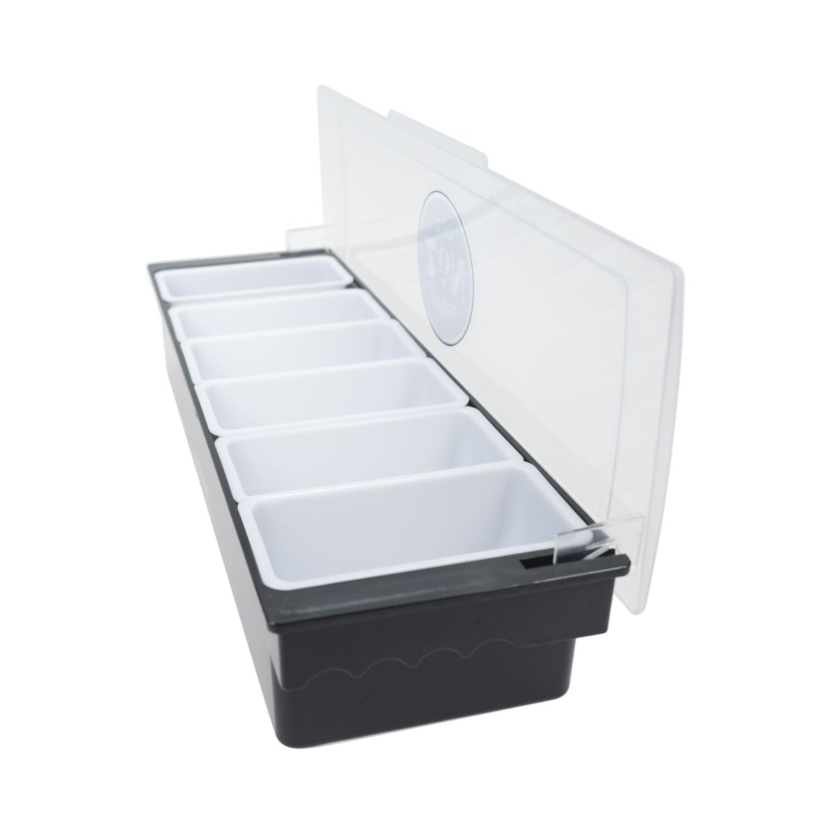 Jack Daniels Barcaddy XL Black 6 Compartments Lid Bar Accessories Bartool Bartender – View 5