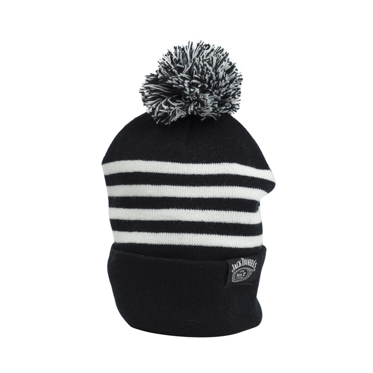 Jack Daniels Beanie Pom Pom Knitted Hat Cap Warm Hat Winter Ski Snow
