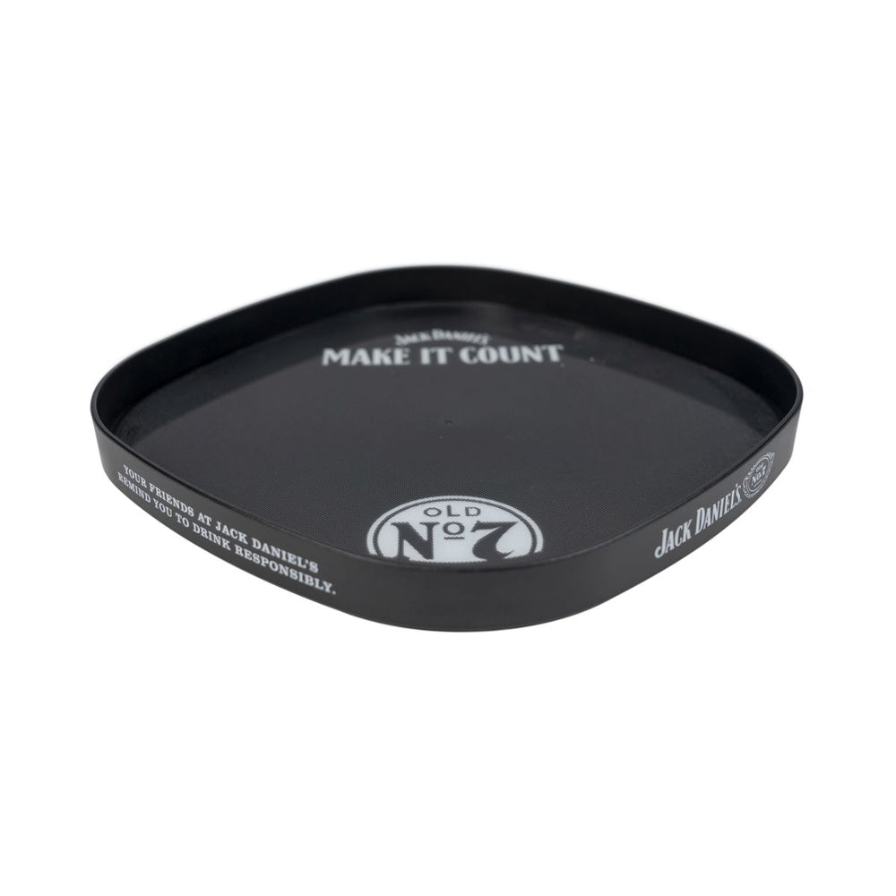 Jack Daniels Serving Tray Square Black Rubberized Make It Count Gastro Accessories