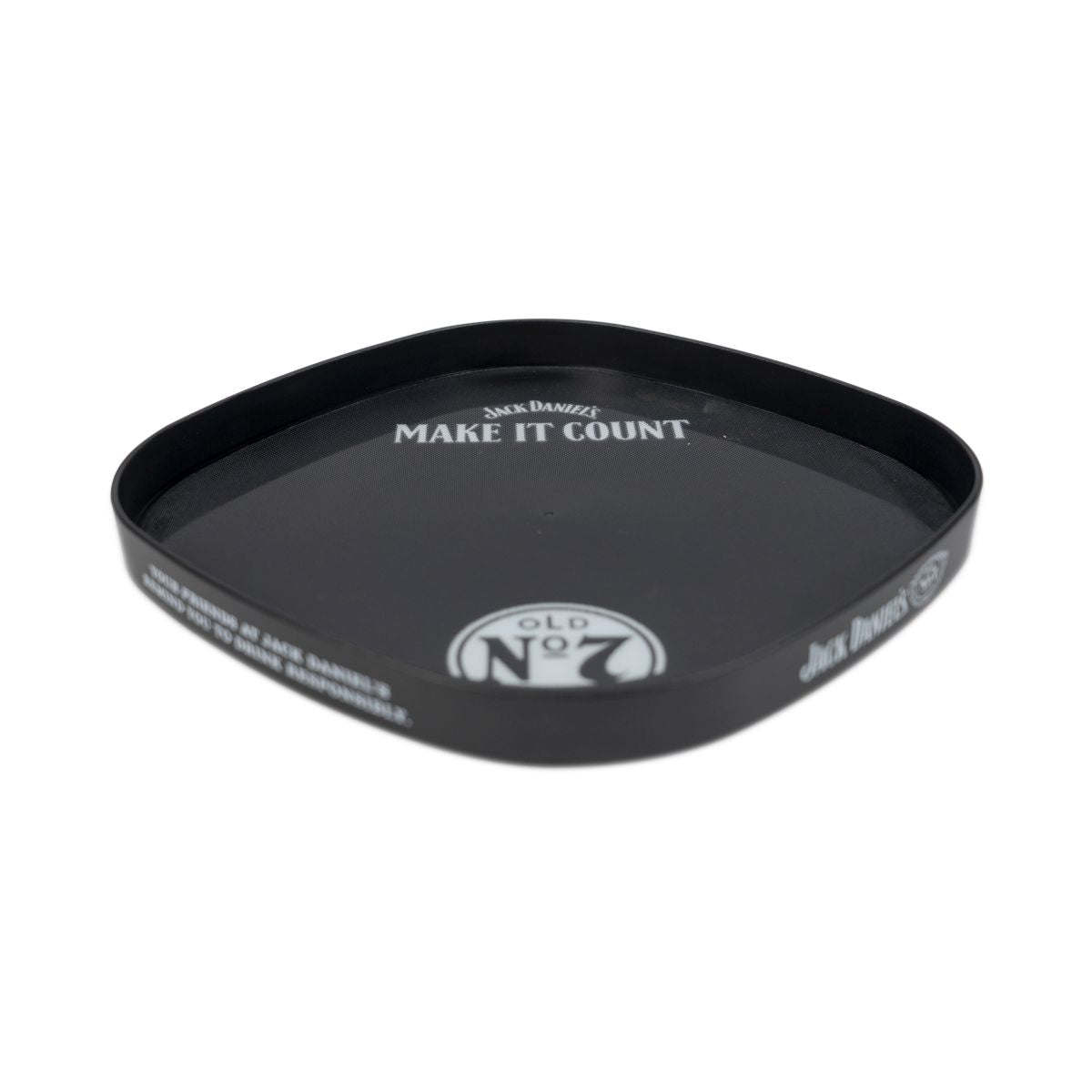 Jack Daniels Serving Tray Square Black Rubberized Make It Count Gastro Accessories – View 2