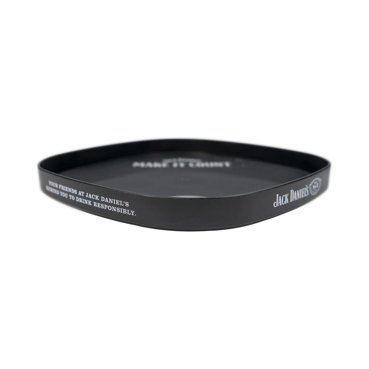 Jack Daniels Serving Tray Square Black Rubberized Make It Count Gastro Accessories – View 3