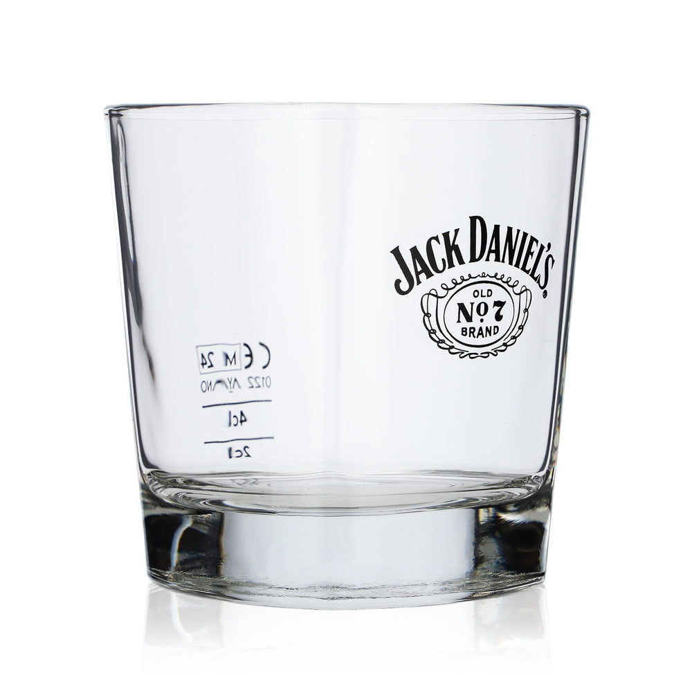 Jack Daniels Whiskey Glass 2cl/4cl Tumbler, straight design with winged logo