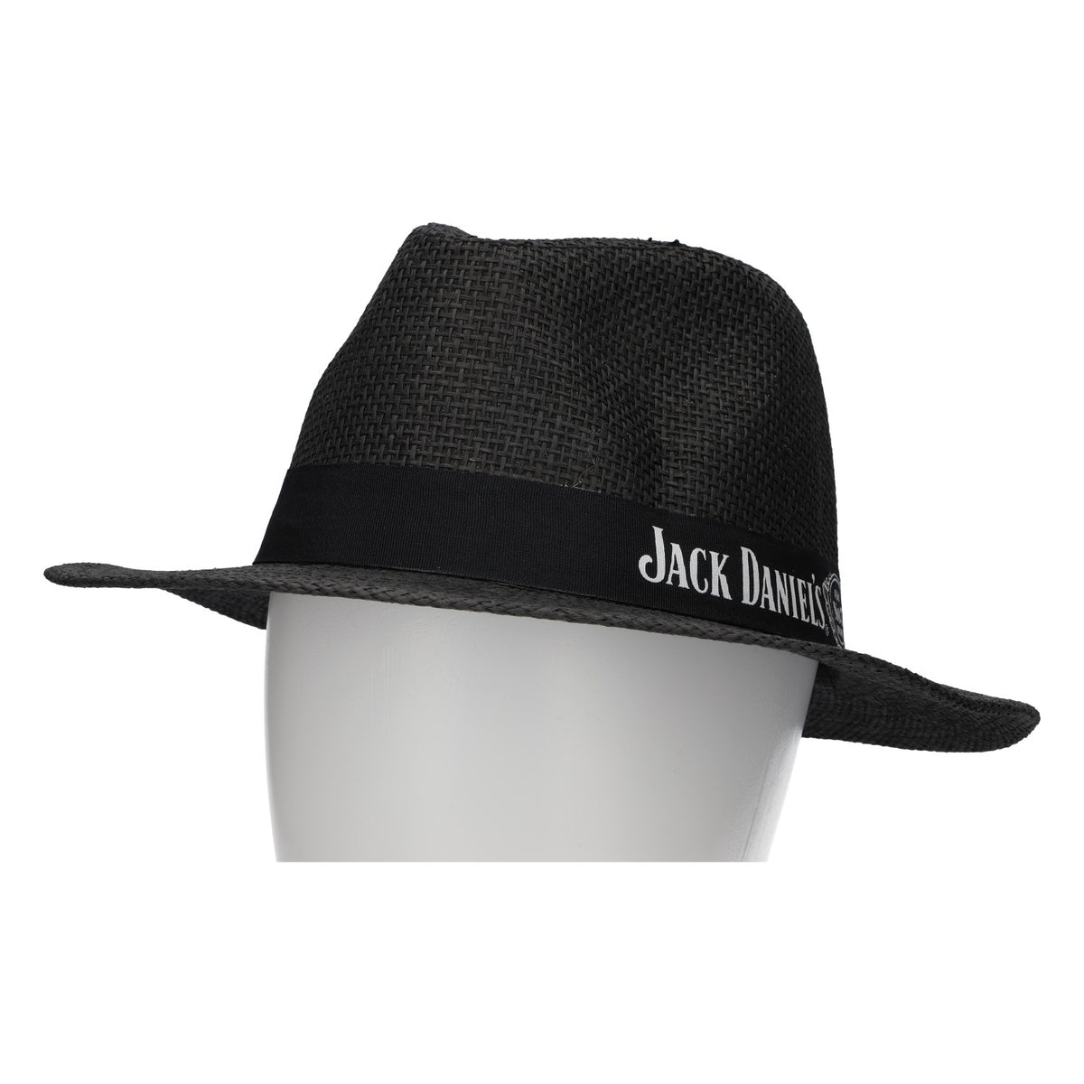 Jack Daniels Whiskey Hat, Black Straw Hat, Size 58, New, Straw