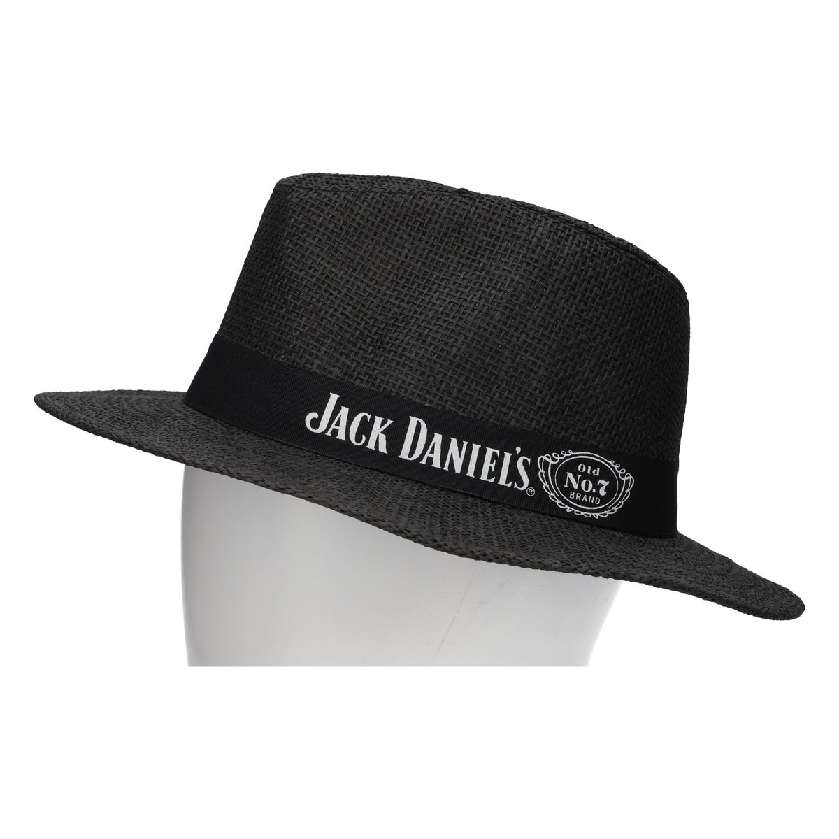 Jack Daniels Whiskey Hat, Black Straw Hat, Size 58, New, Straw – View 3