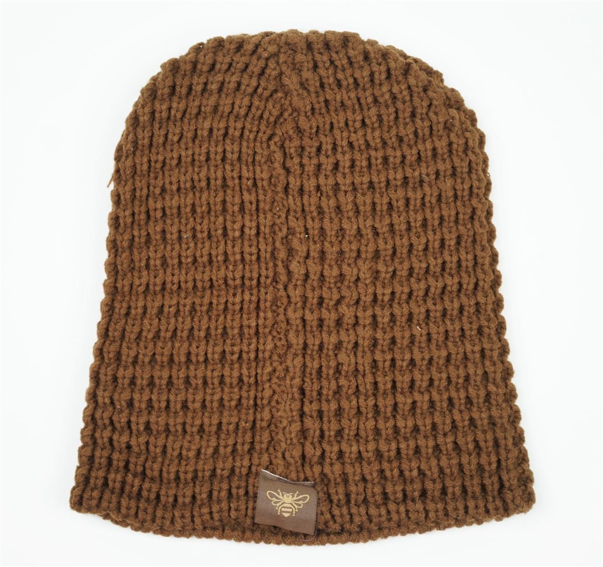 Jack Daniels Whiskey Beanie Brown Knitted Beanie New Winter Hat Cap Honey Brown – View 2