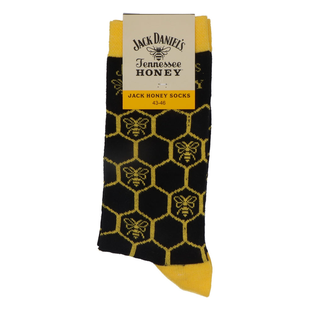 Jack Daniels Whiskey Socks Stockings Socks Yellow Honey Size 43-46