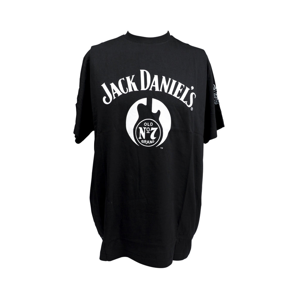Jack Daniels Whiskey T-Shirt Festival Shirt Black Size L Men's "Guitarr"