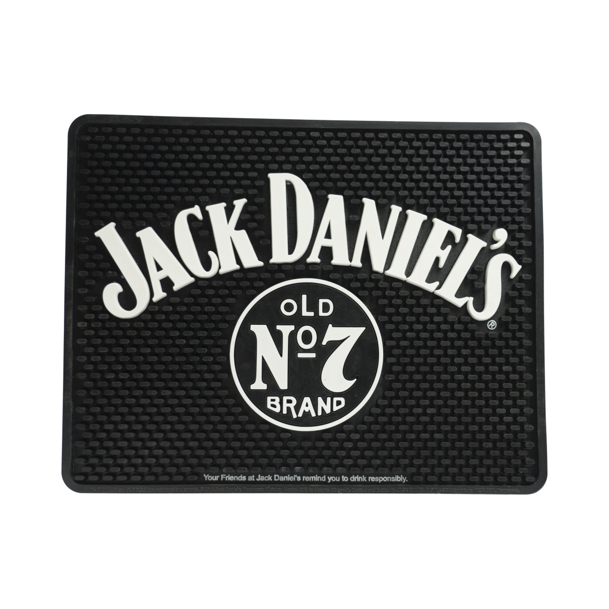 Jack Daniels Whiskey Bar Mat Drip Mat Bar Accessories Square No. 7 35x28