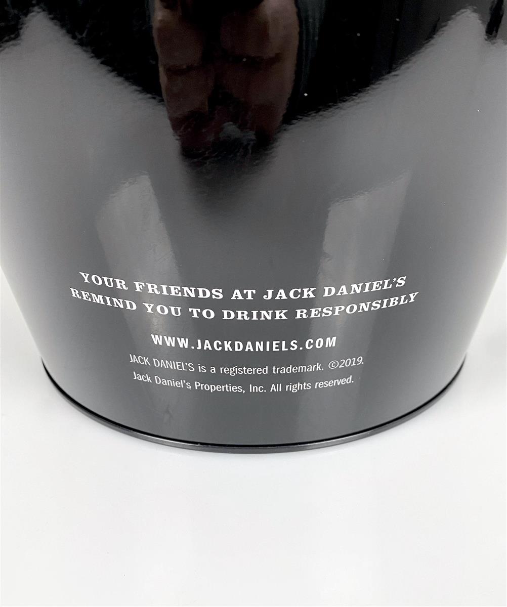 Jack Daniels Whiskey Tin Bucket Ice Cube Container Bottle Cooler Black – View 5