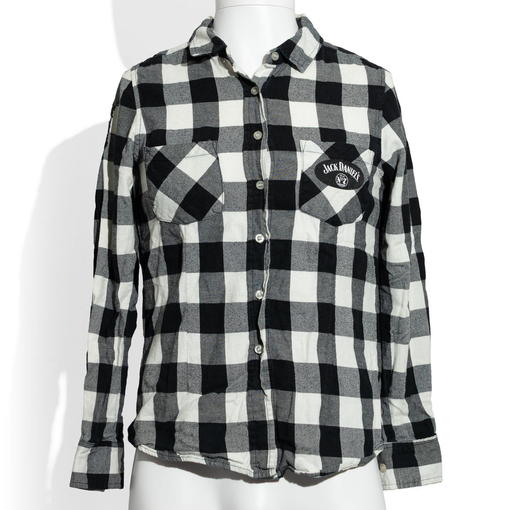 Jack Daniels Whiskey Flannel Lumberjack Shirt Casual Shirt Size M