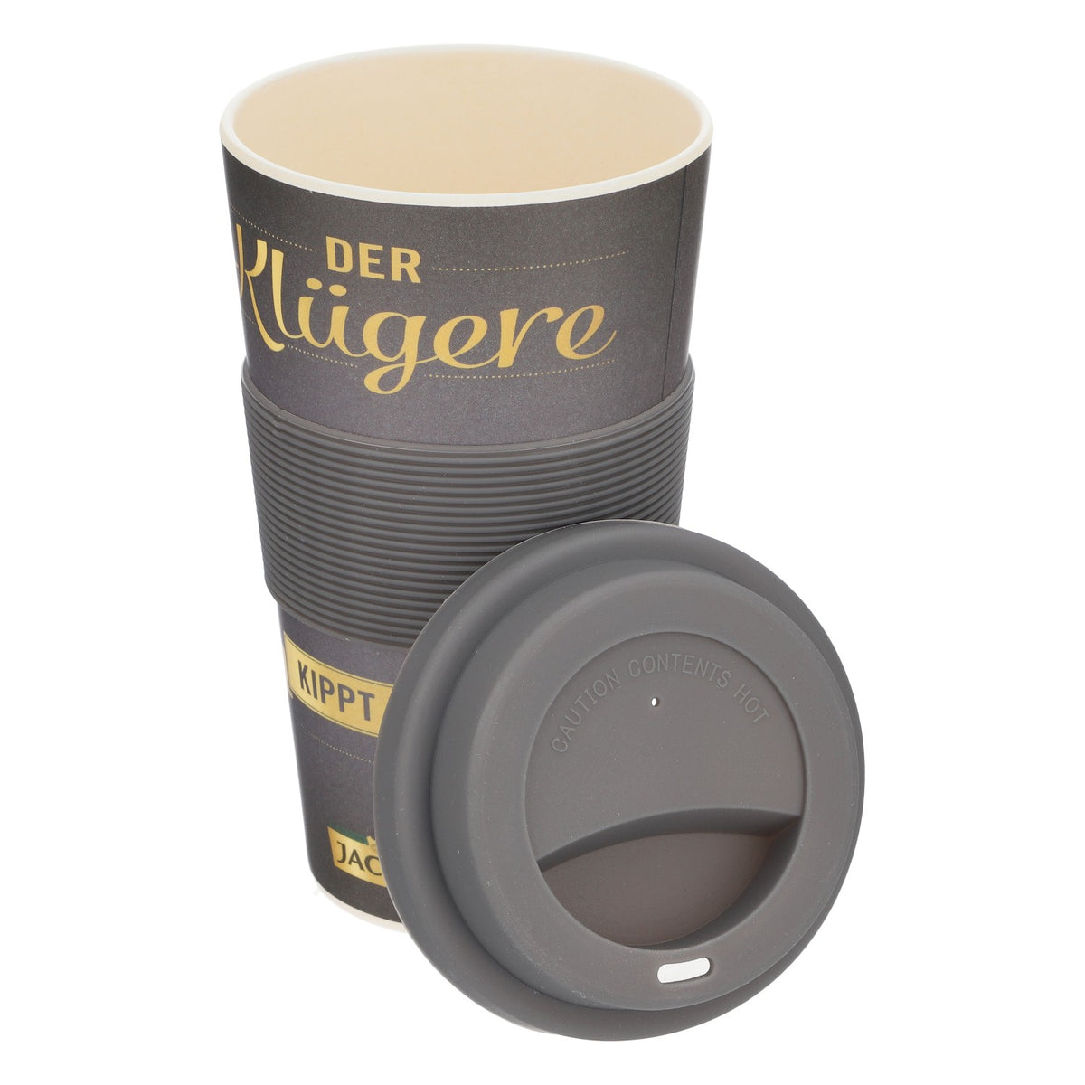 Jacobs Coffee Mug To-Go Coffee Mug Hot Drink Mug Reusable Black – View 4