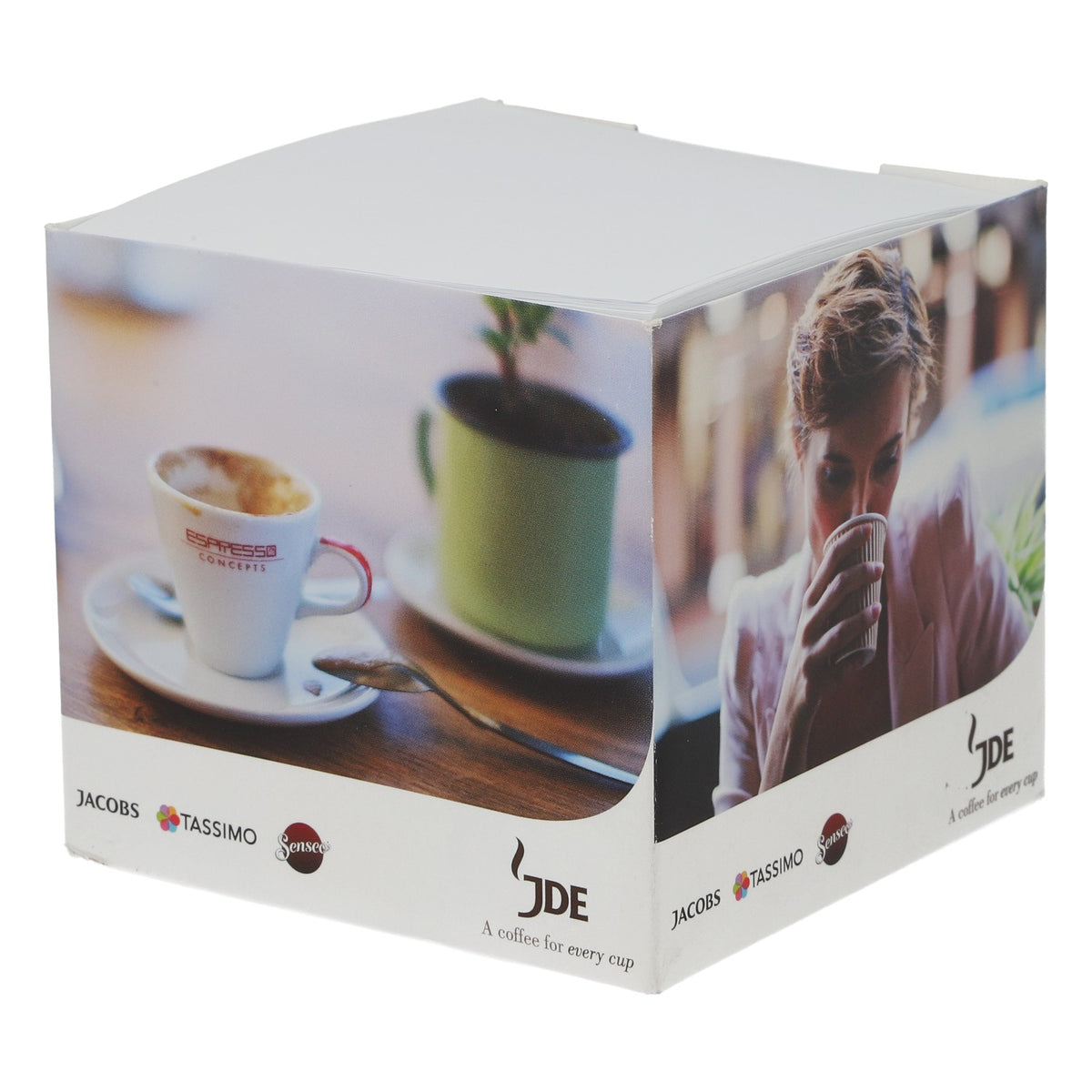Jacobs Coffee Notepad, Office Notepad with 300 Sheets, 9x9x8, Blank – View 2