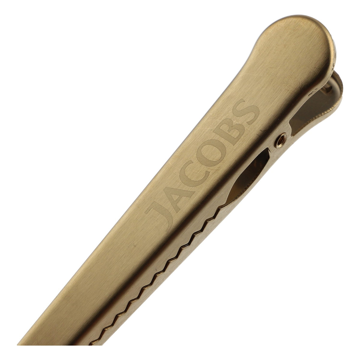 Jacobs Coffee Scoop: Gold Metal Measuring Spoon with Clip and Bag Closure – View 3