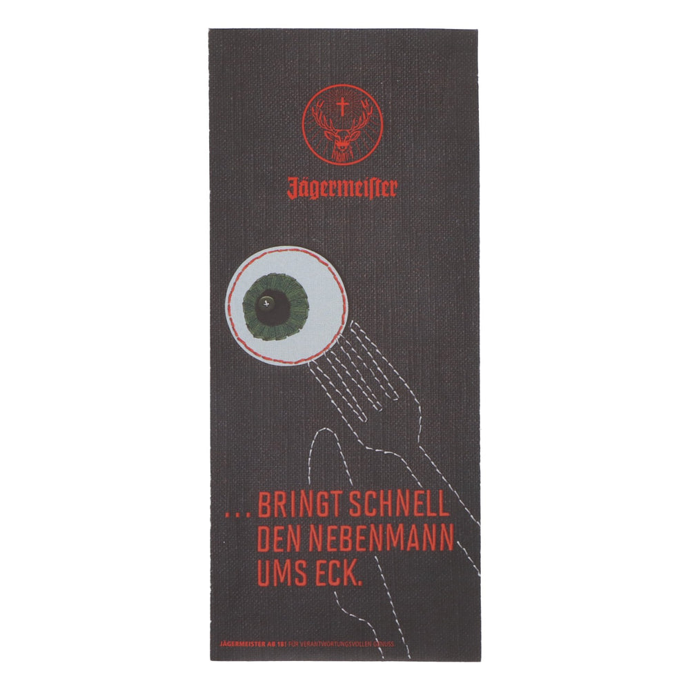 Jägermeister cutlery pouch incl. napkin, black "Wild Fuchteln cutlery"