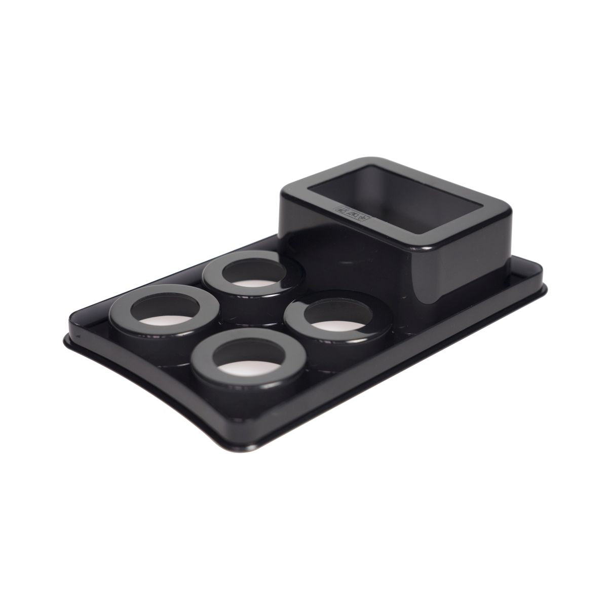 Jägermeister glass holder shot glass insert 4 glasses small bottle serving cooler – View 2