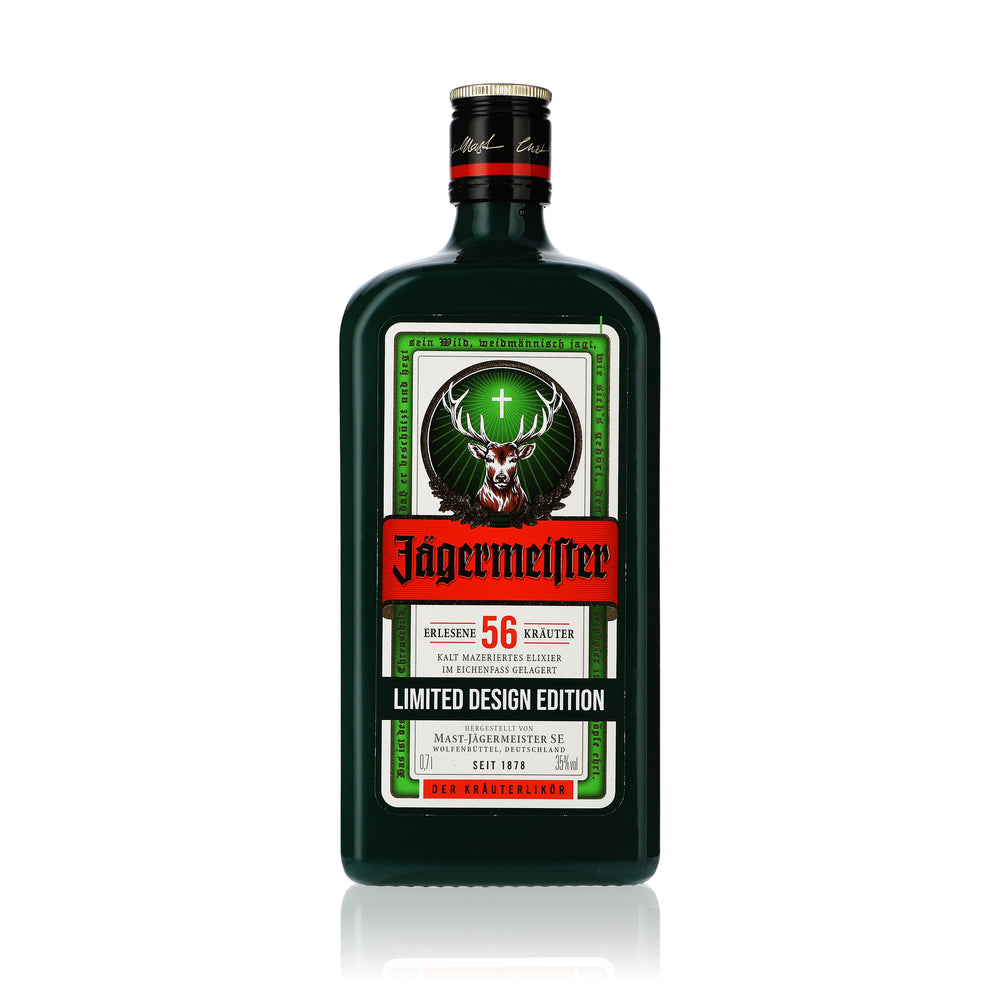 Jägermeister Liqueur 0.7L 35% ABV Bottle Design Edition "Herbal Green"