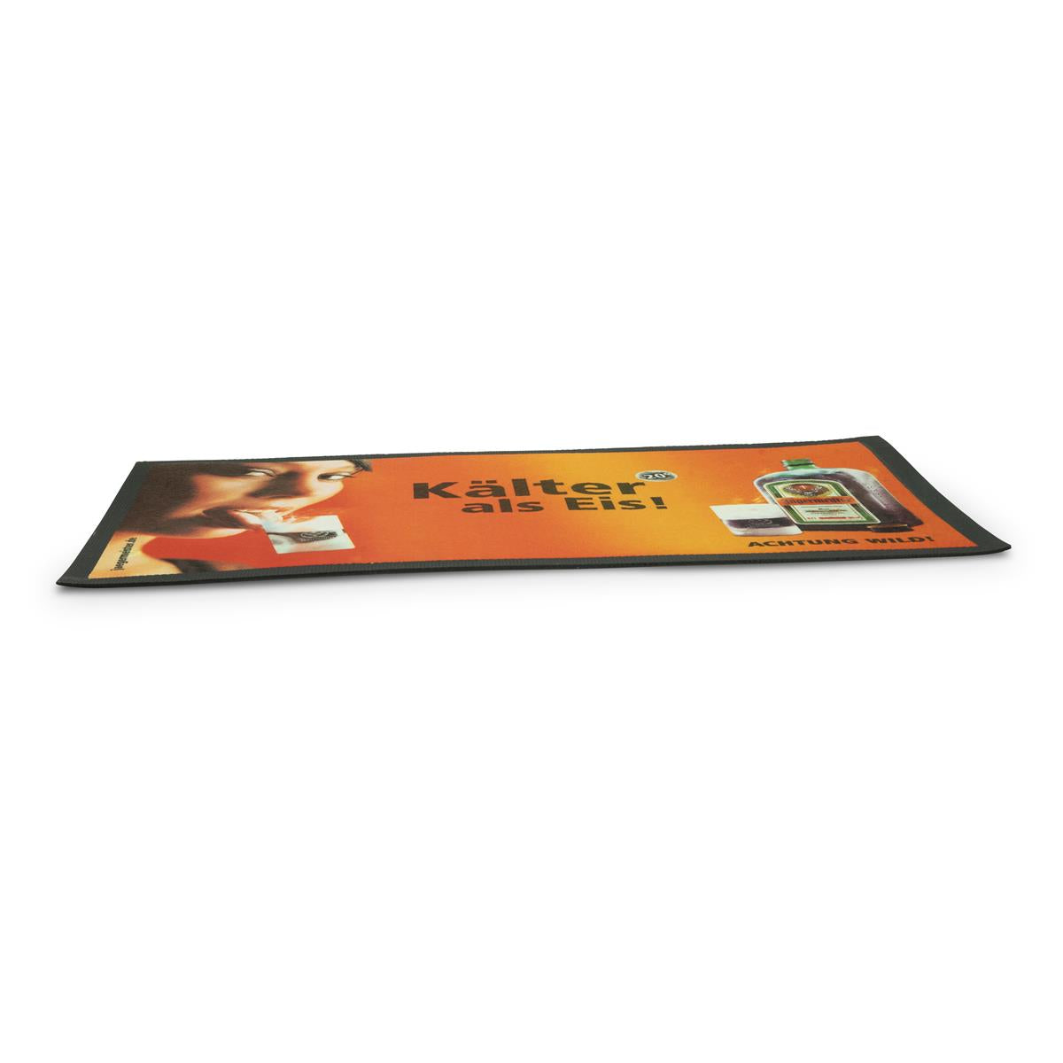 Jägermeister liqueur bar mat, drip mat, bar accessory, thin, colder than ice, 45x25 – View 3