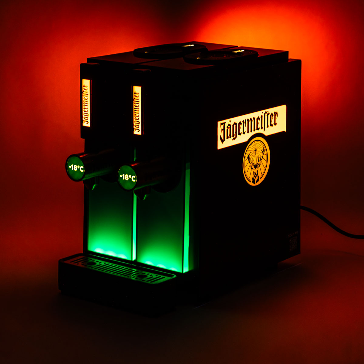 Jägermeister Liqueur Dual Tap Machine Dispenser for 2 Bottles Shot Machine Black – View 4